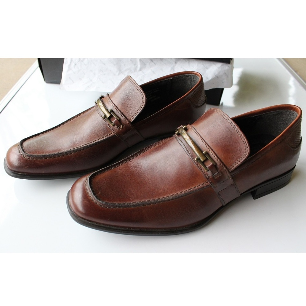 Alfani - Harbor Leather Loafer Shoes - Brown - 7 M